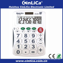 10 digit solar calculator with LED lighted display